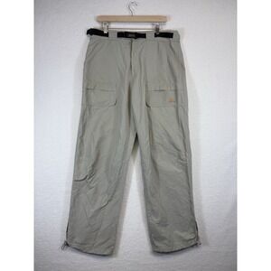 Vintage Adidas Gorpcore Cargo Wide Leg Relaxed Baggy Beige Pants Mens Large